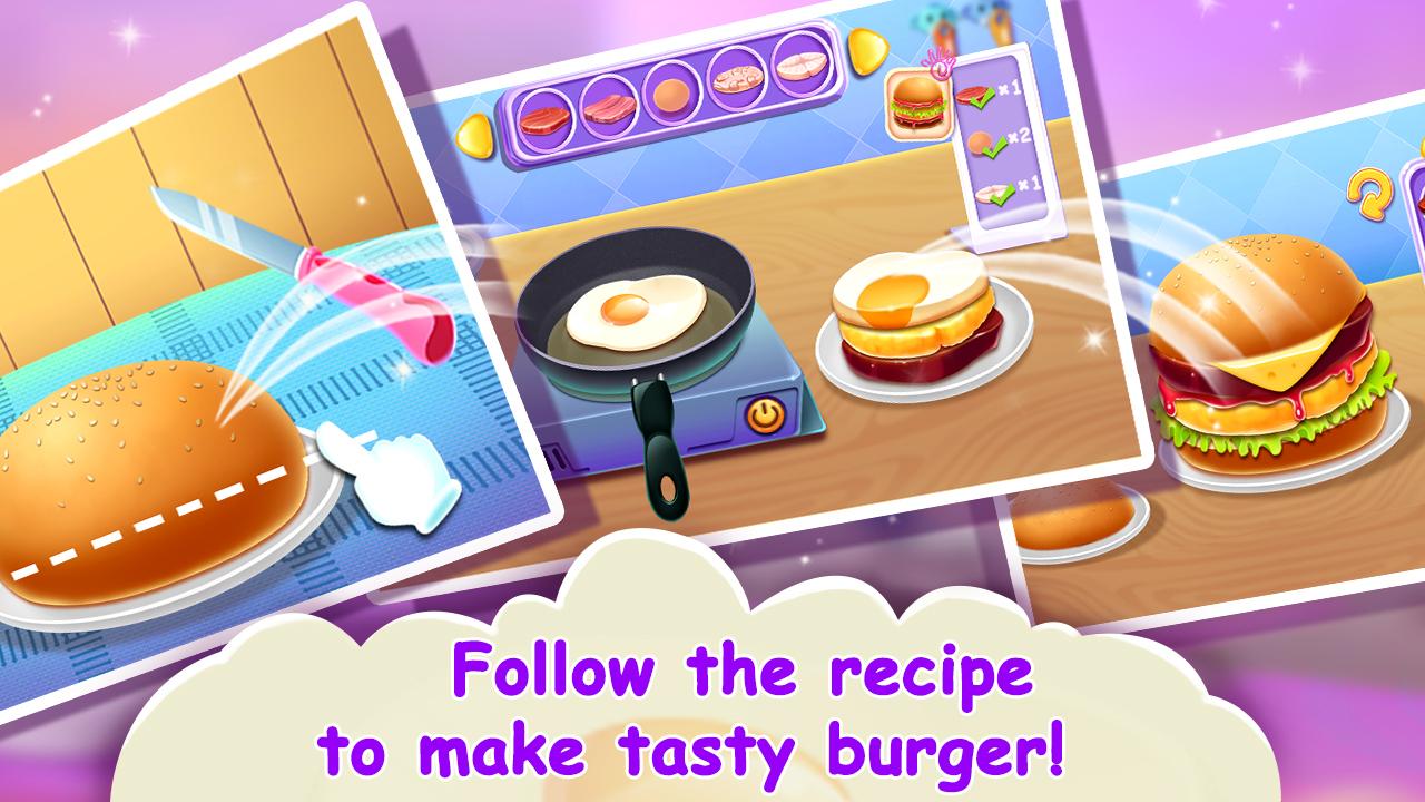اسکرین شات 7 بازی Yummy  Hamburger Cooking Game