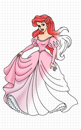 اسکرین شات 3 برنامه How to Draw Princess cute Drawing