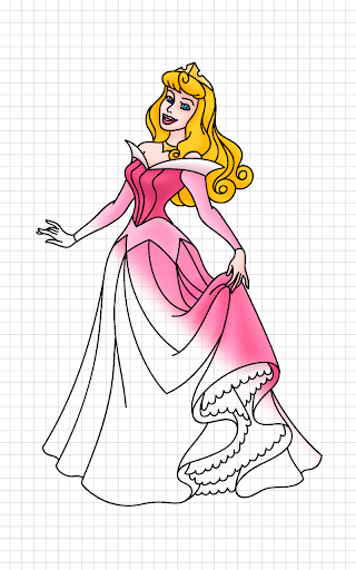 اسکرین شات 7 برنامه How to Draw Princess cute Drawing