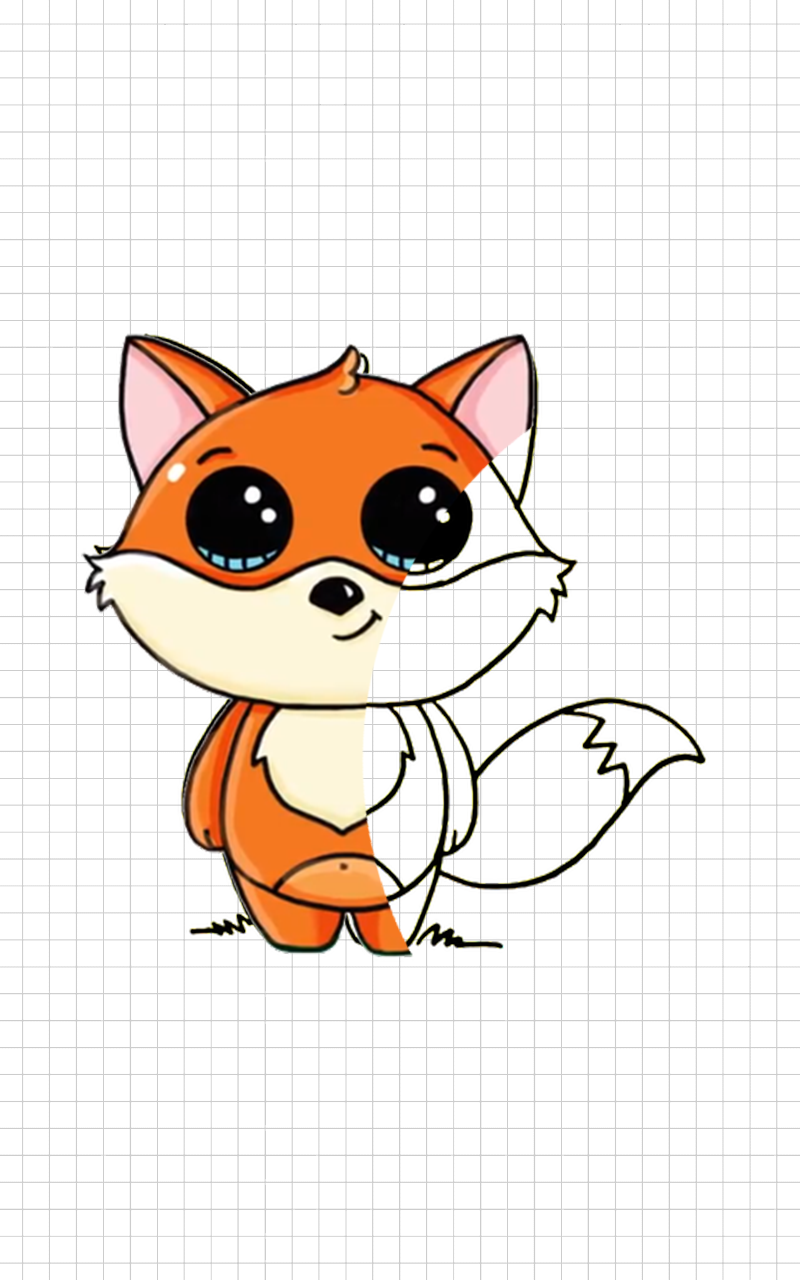 اسکرین شات 7 برنامه How to Draw Kawaii animals Drawing Tutorial