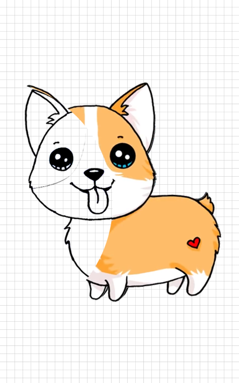 اسکرین شات 4 برنامه How to Draw Kawaii animals Drawing Tutorial
