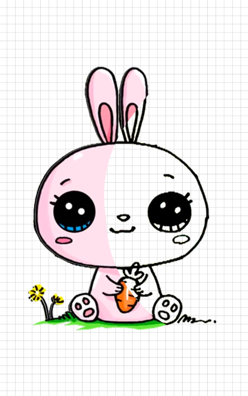 اسکرین شات 6 برنامه How to Draw Kawaii animals Drawing Tutorial