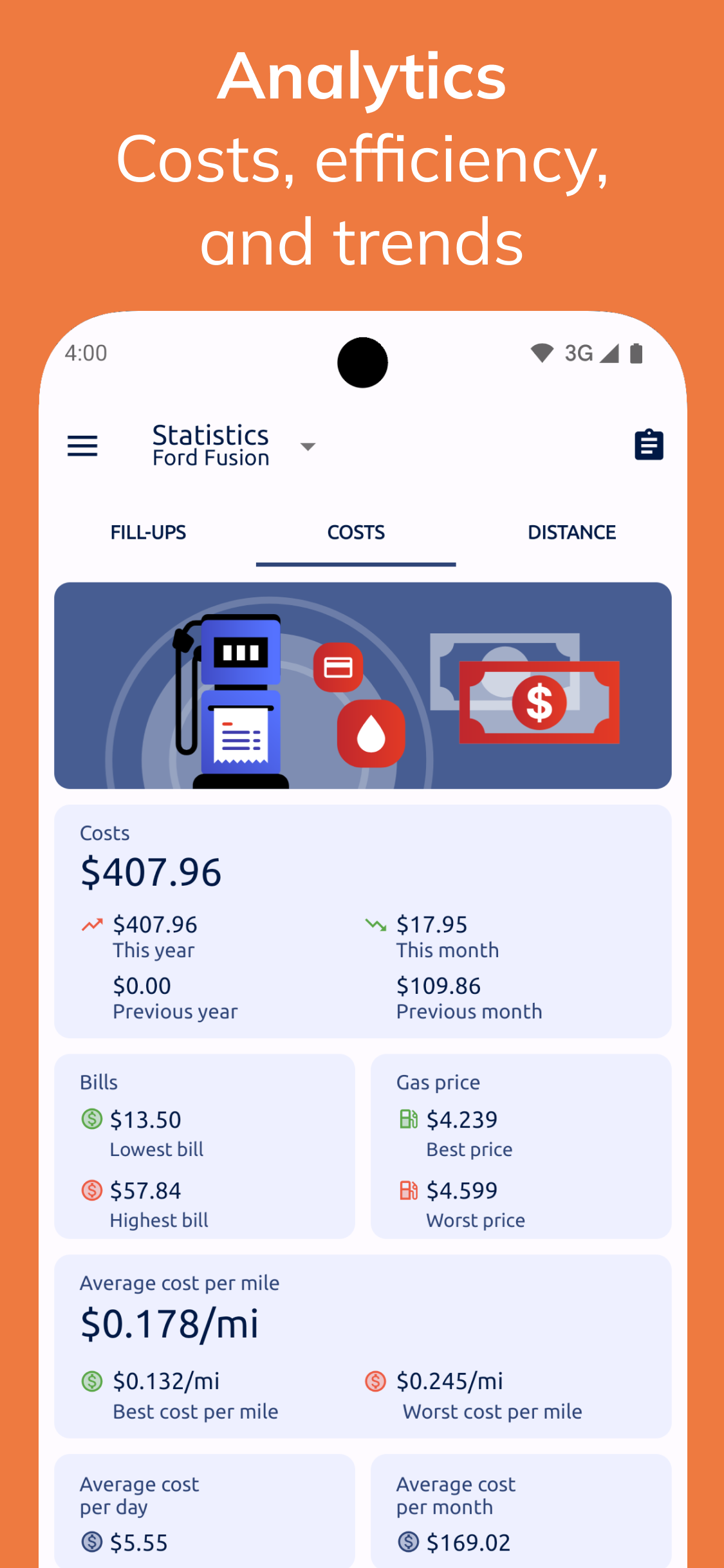 اسکرین شات 7 برنامه Fuelio: gas log & gas prices