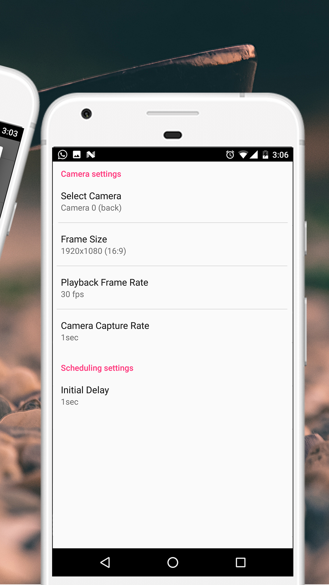اسکرین شات 4 برنامه Time Lapse Camera & Videos