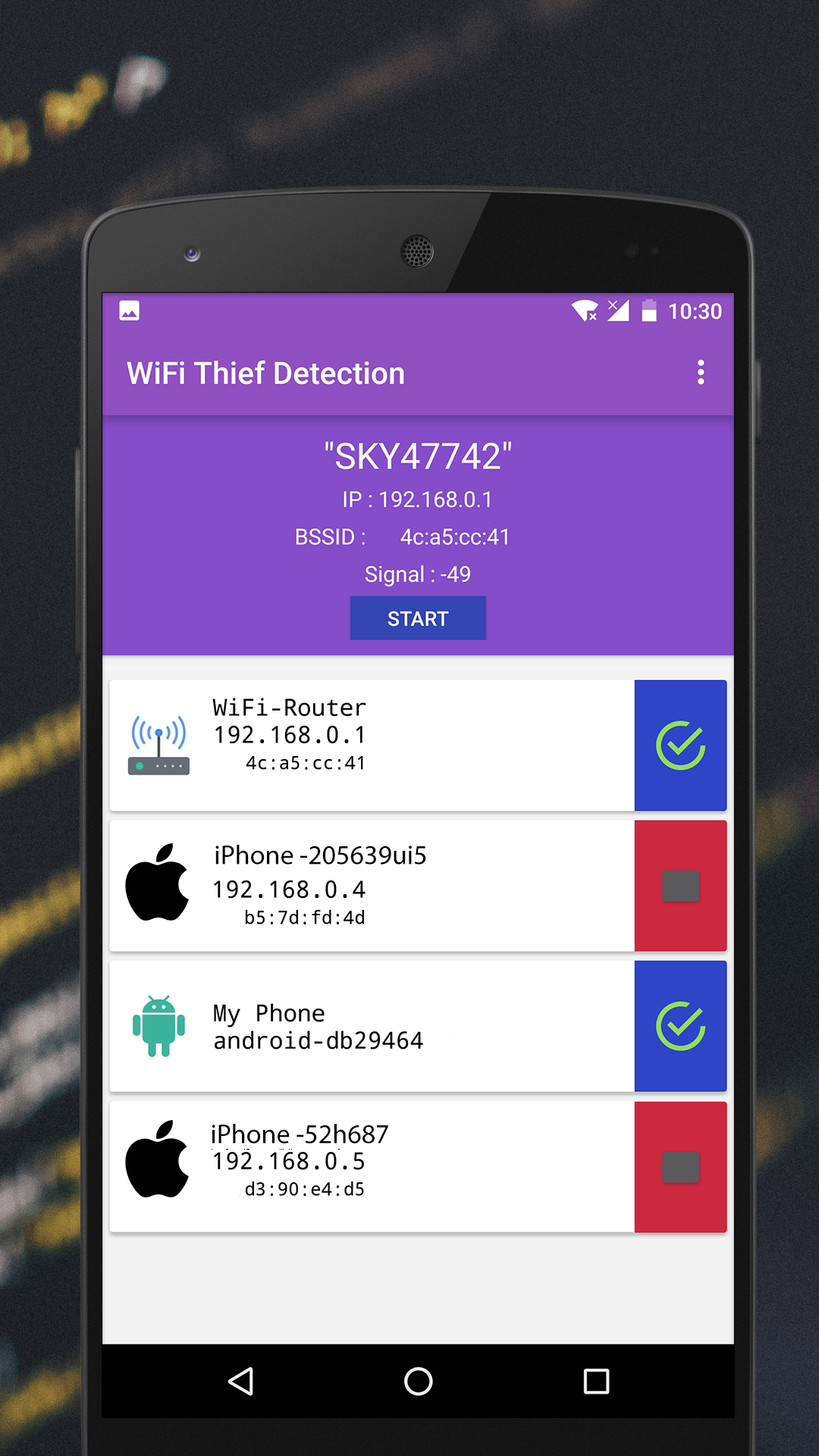 اسکرین شات 3 برنامه WiFi Thief Detection