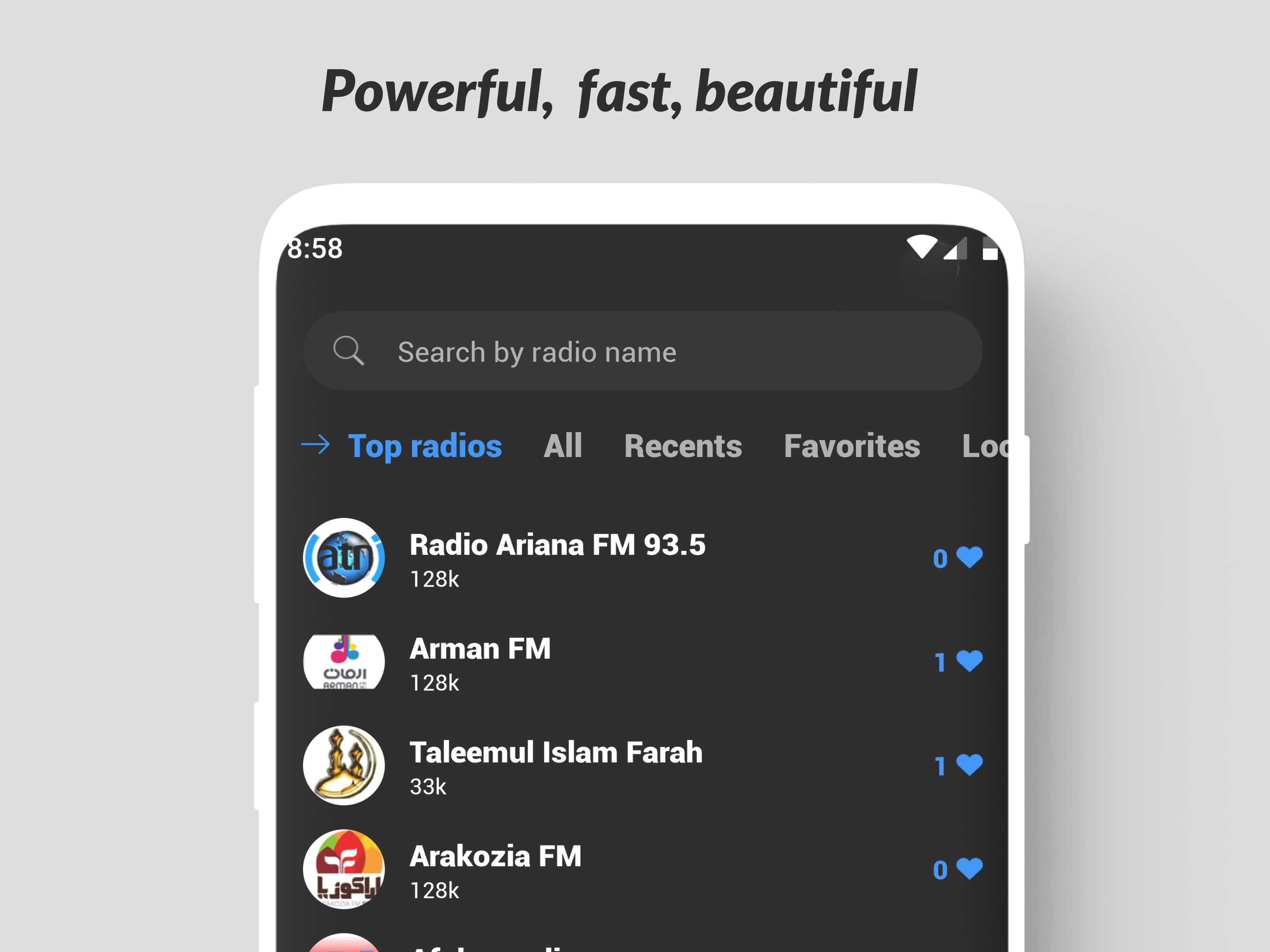 اسکرین شات 1 برنامه Radio Afghanistan Online
