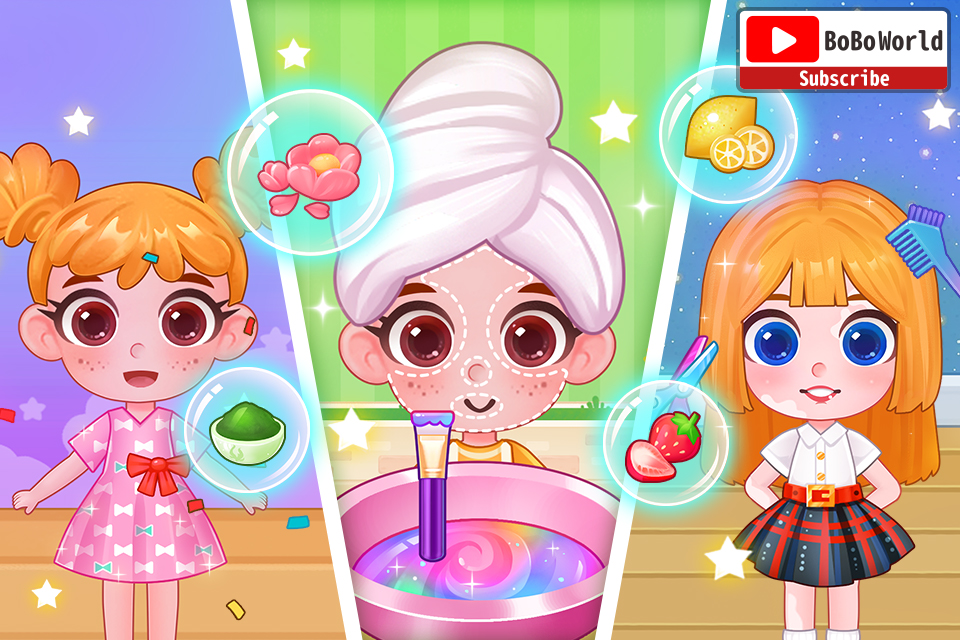 اسکرین شات 2 بازی BoBo World Pincess Salon-kids