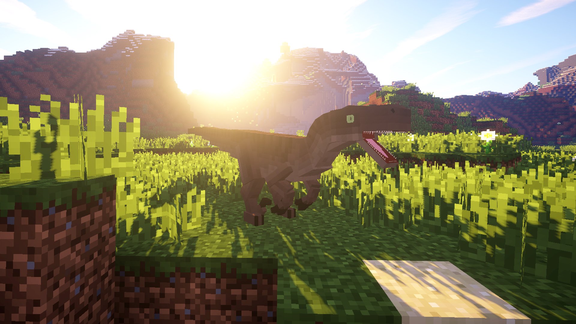 اسکرین شات 2 برنامه Jurassic Mods for Minecraft PE