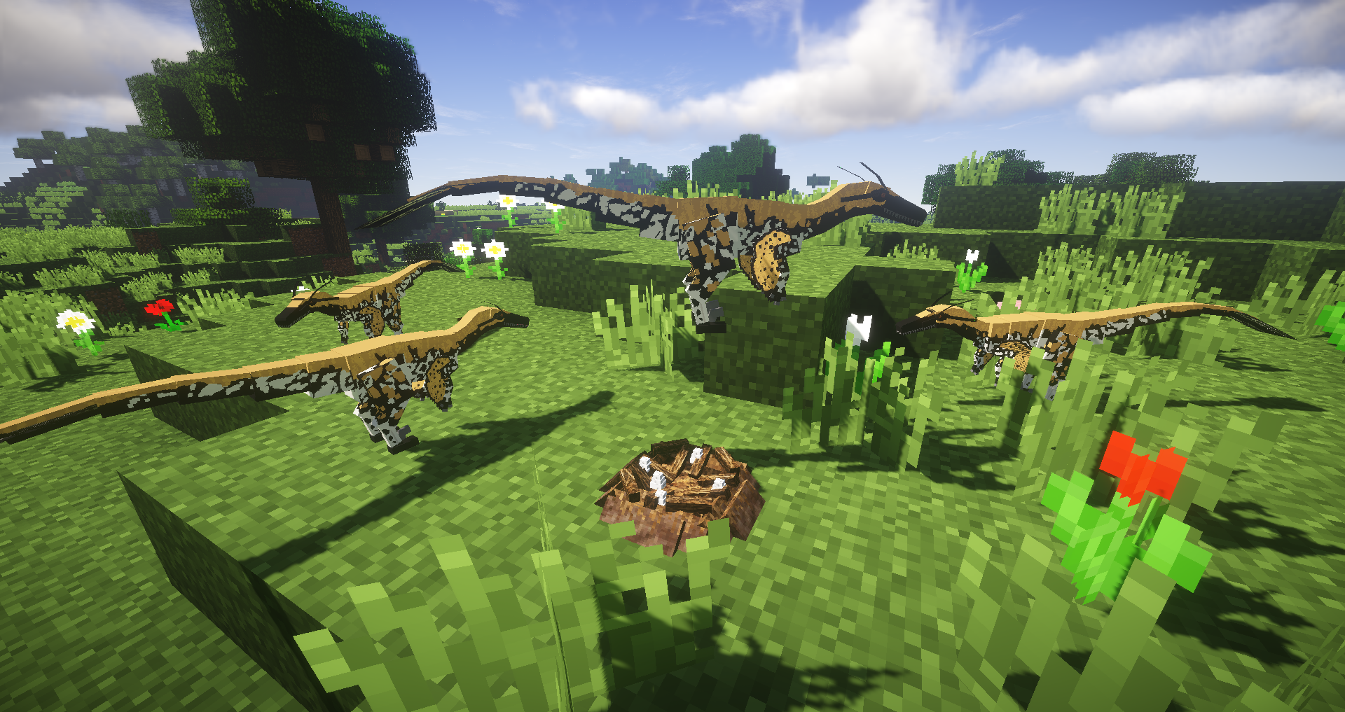اسکرین شات 1 برنامه Jurassic Mods for Minecraft PE