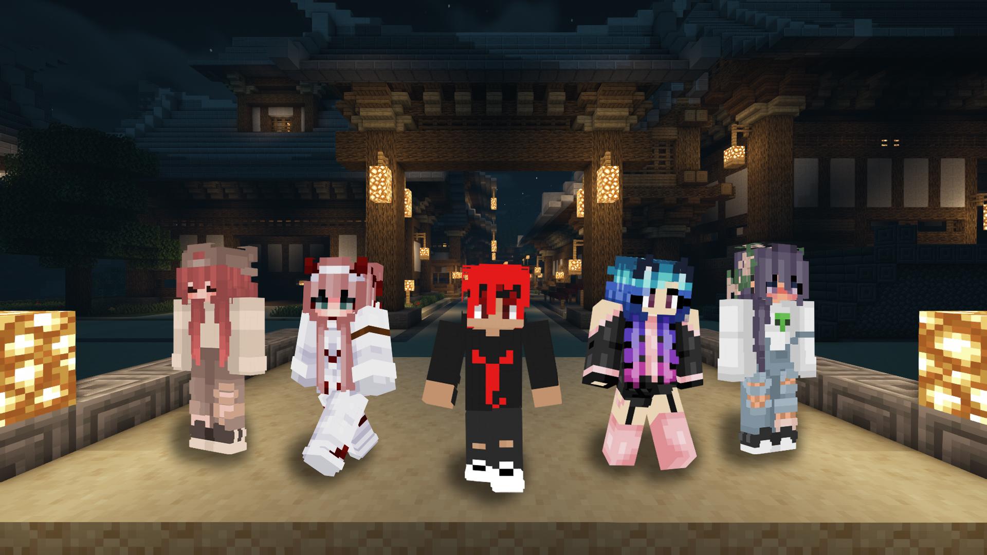 اسکرین شات 2 برنامه Anime Skins for Minecraft PE