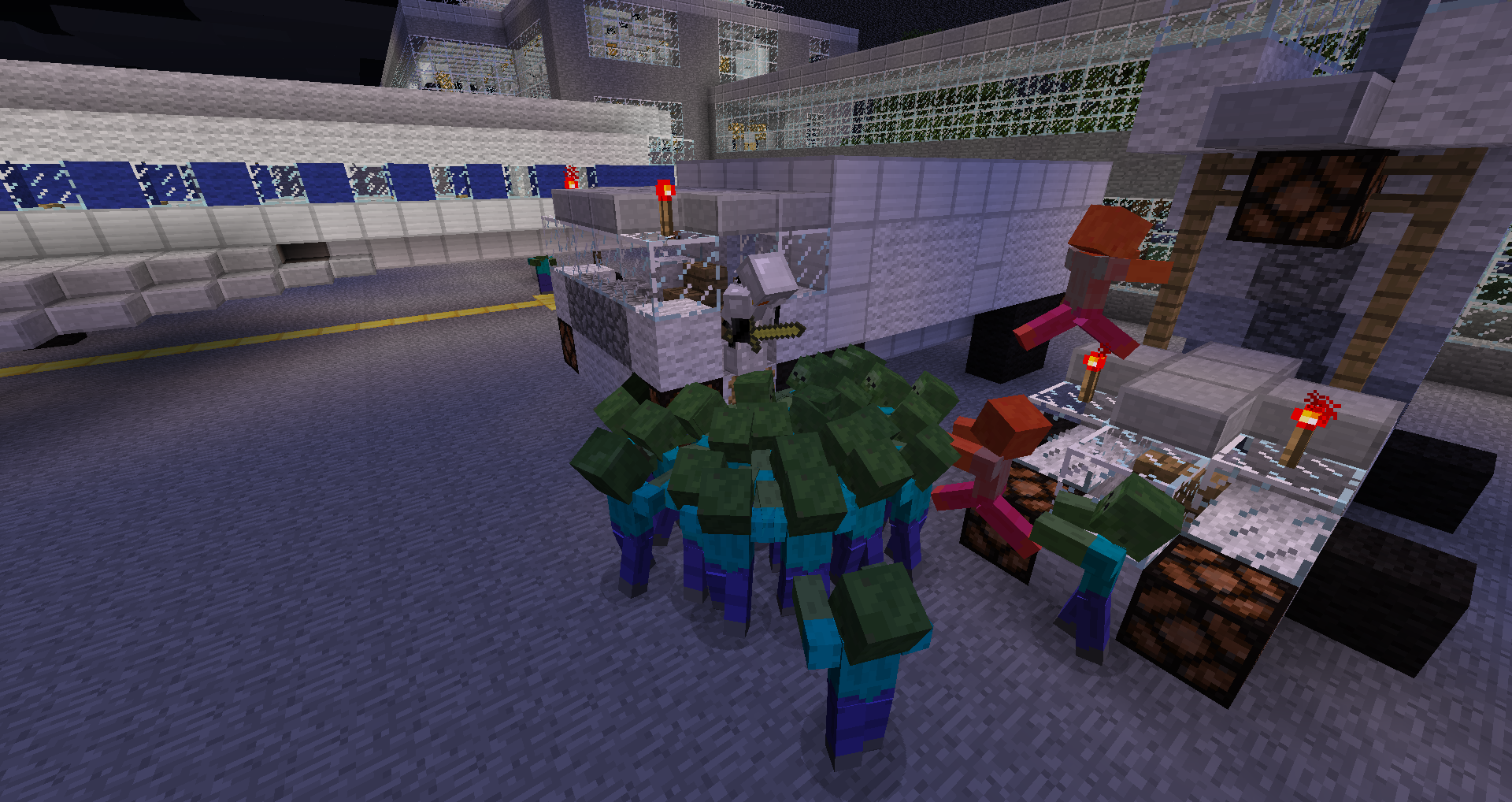 اسکرین شات 4 بازی Zombie Apocalypse Minecraft PE