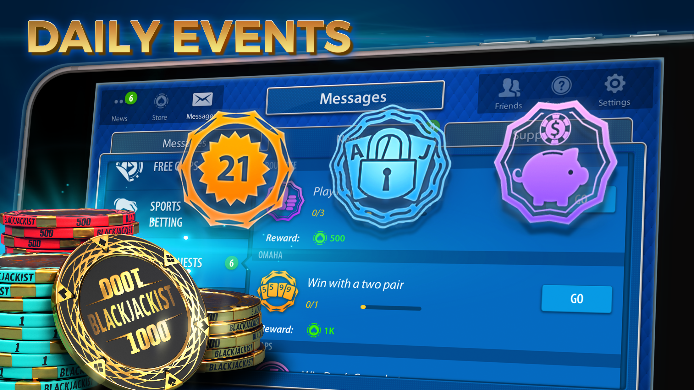 اسکرین شات 3 بازی Blackjack 21: Blackjackist