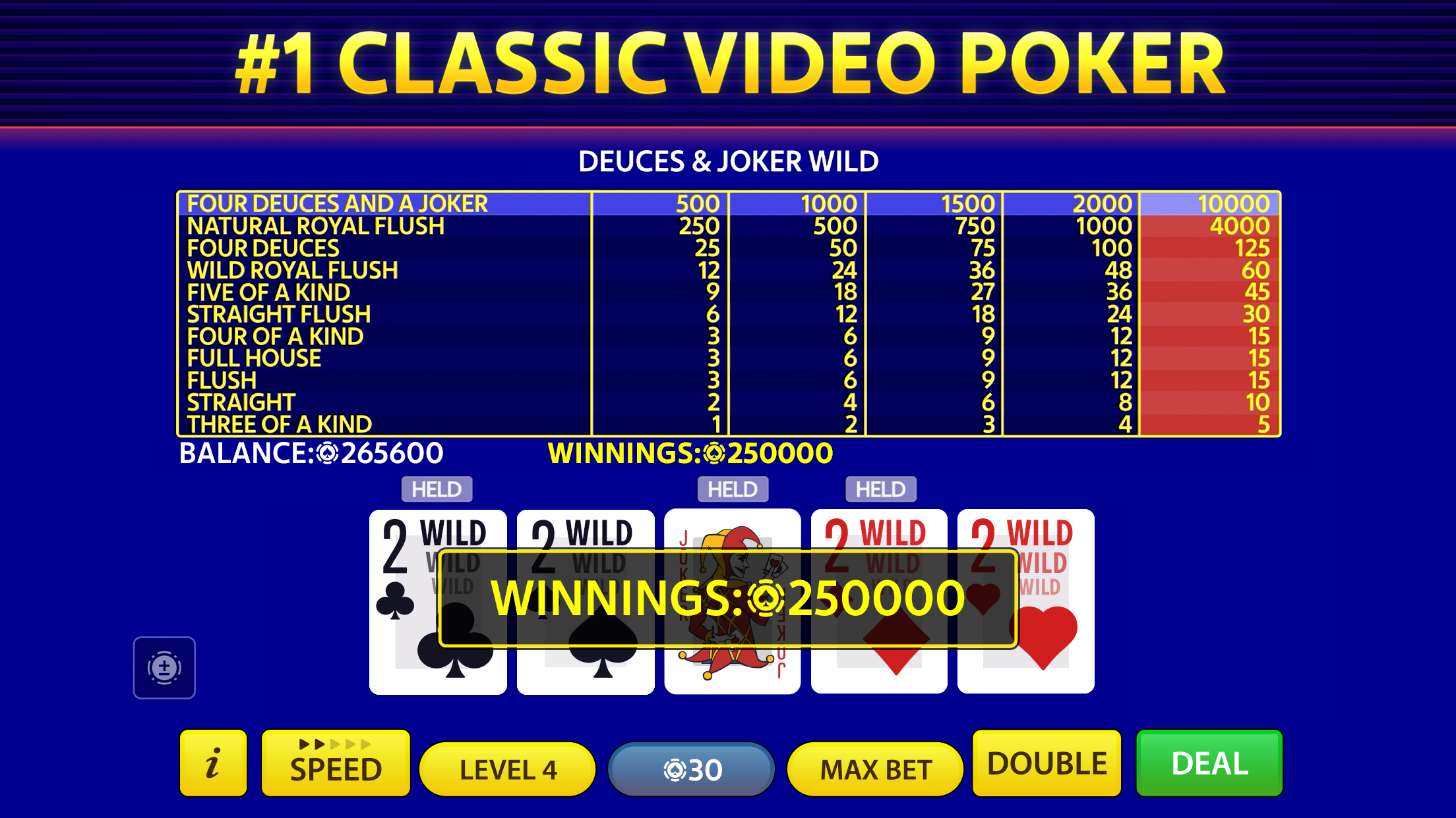 اسکرین شات 1 بازی Video Poker by Pokerist