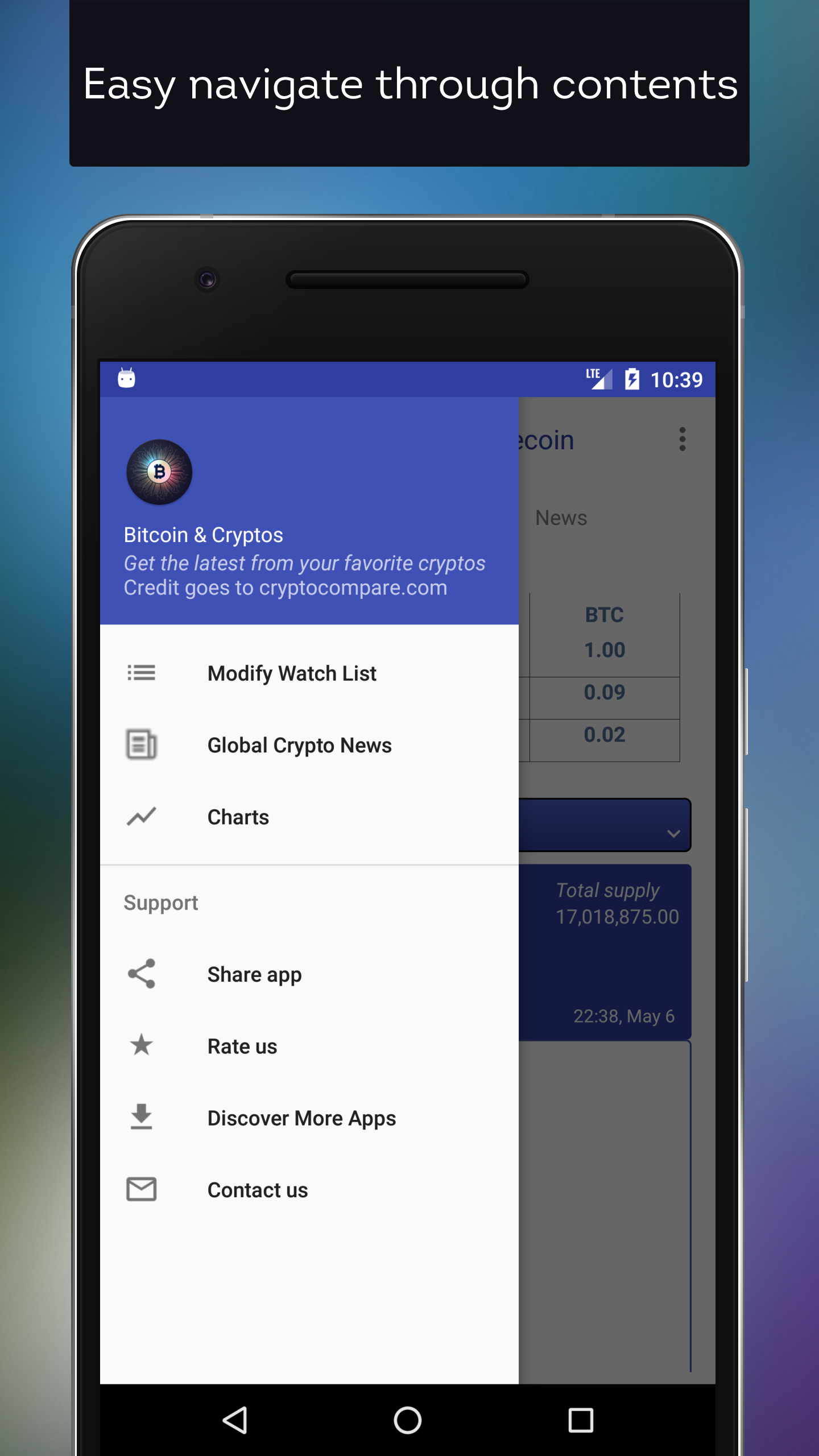 اسکرین شات 3 برنامه Bitcoin & Cryptocurrency