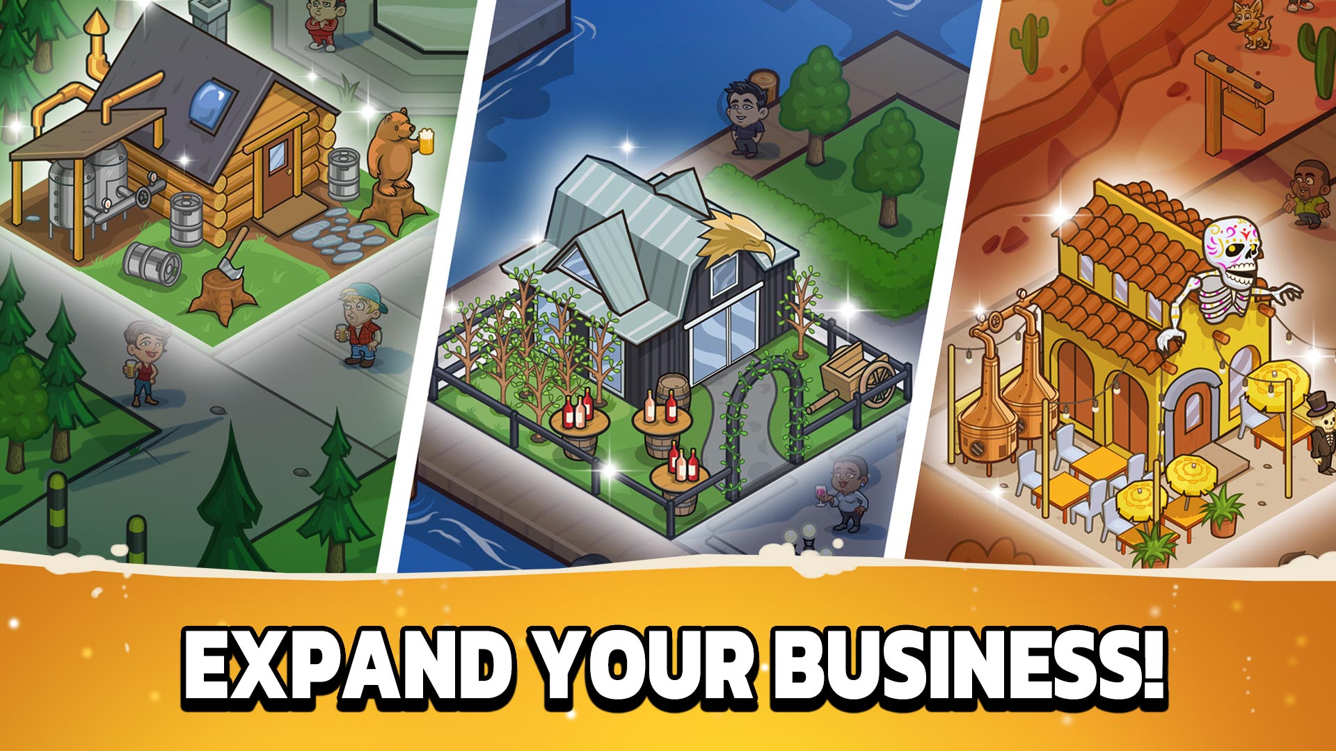 اسکرین شات 3 بازی Idle Distiller Tycoon Game