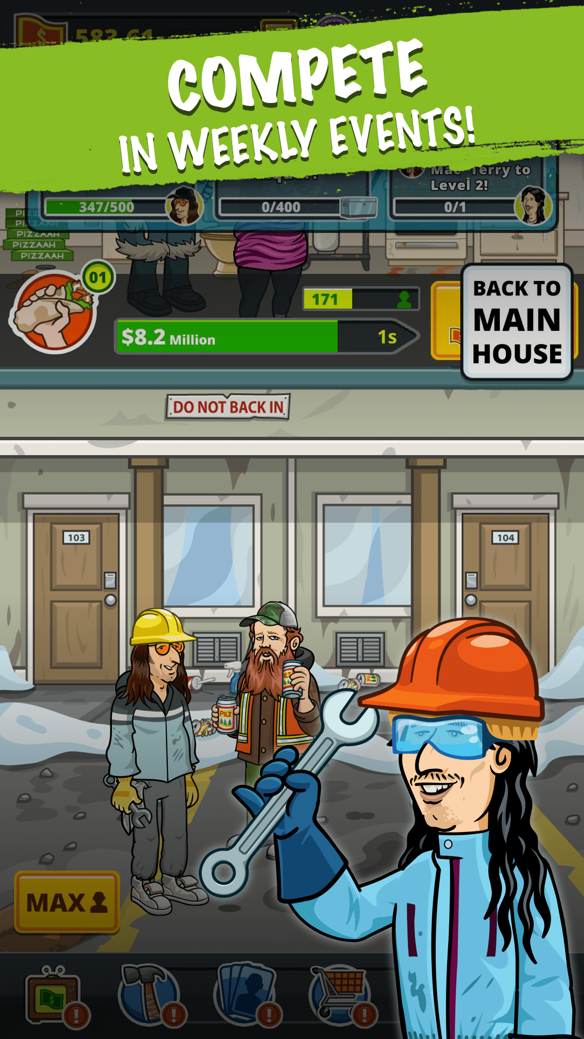 اسکرین شات 3 بازی Fubar Idle Party Tycoon Game