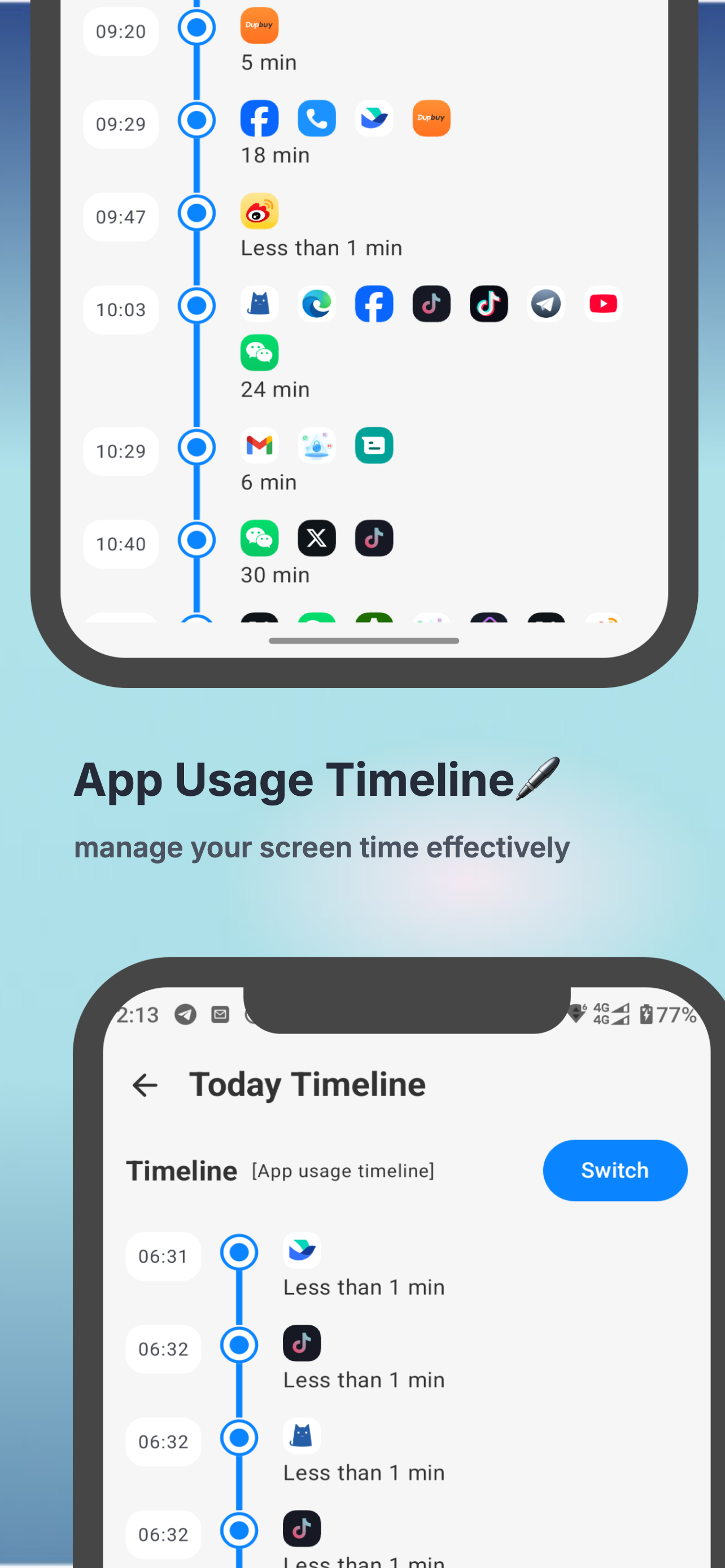 اسکرین شات 4 برنامه StayTime - AppLock Ultimate
