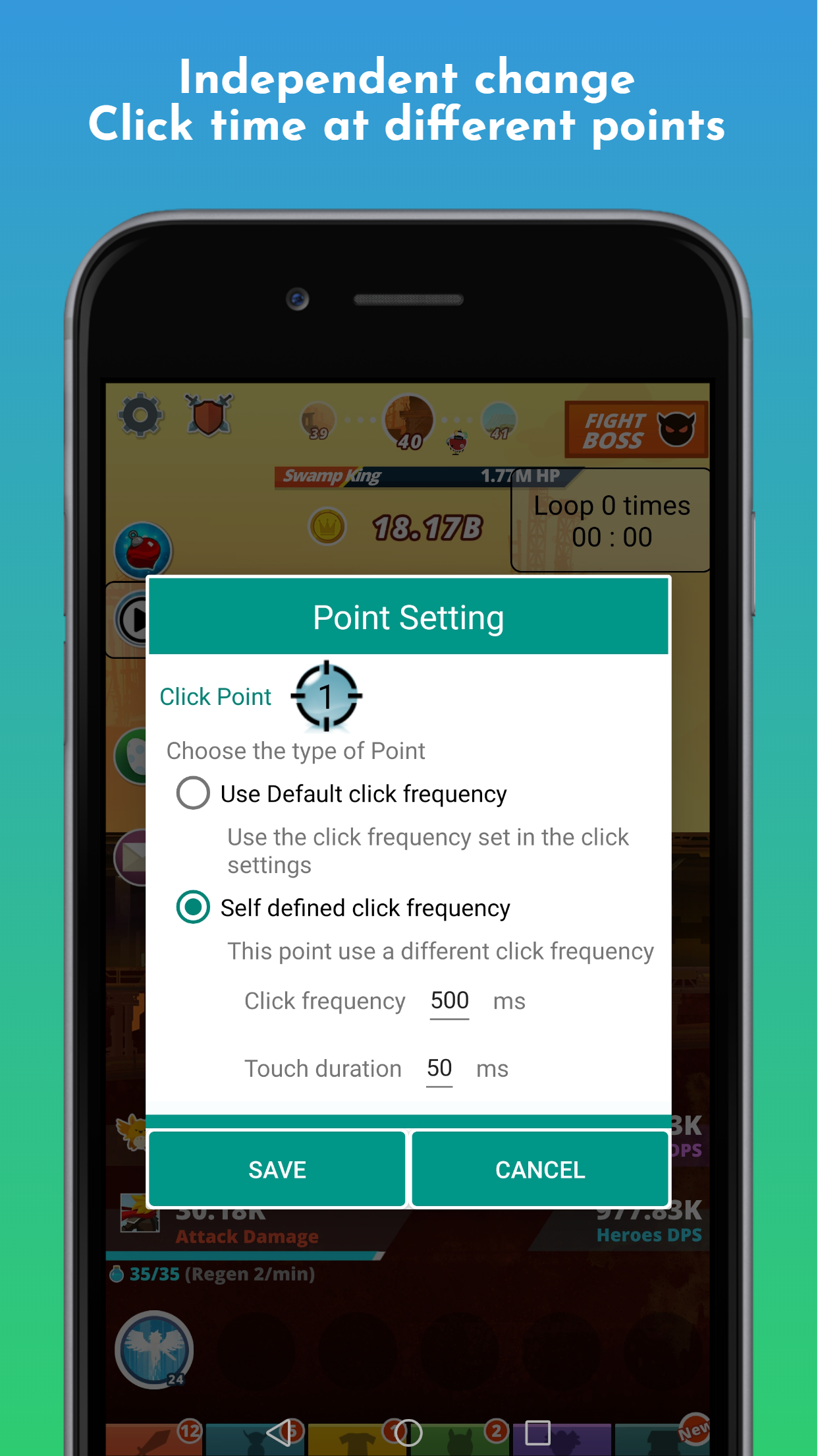 اسکرین شات 7 برنامه Game master - Auto Clicker