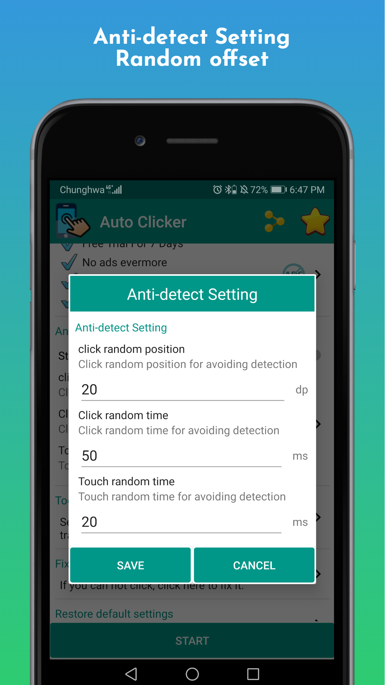 اسکرین شات 6 برنامه Game master - Auto Clicker