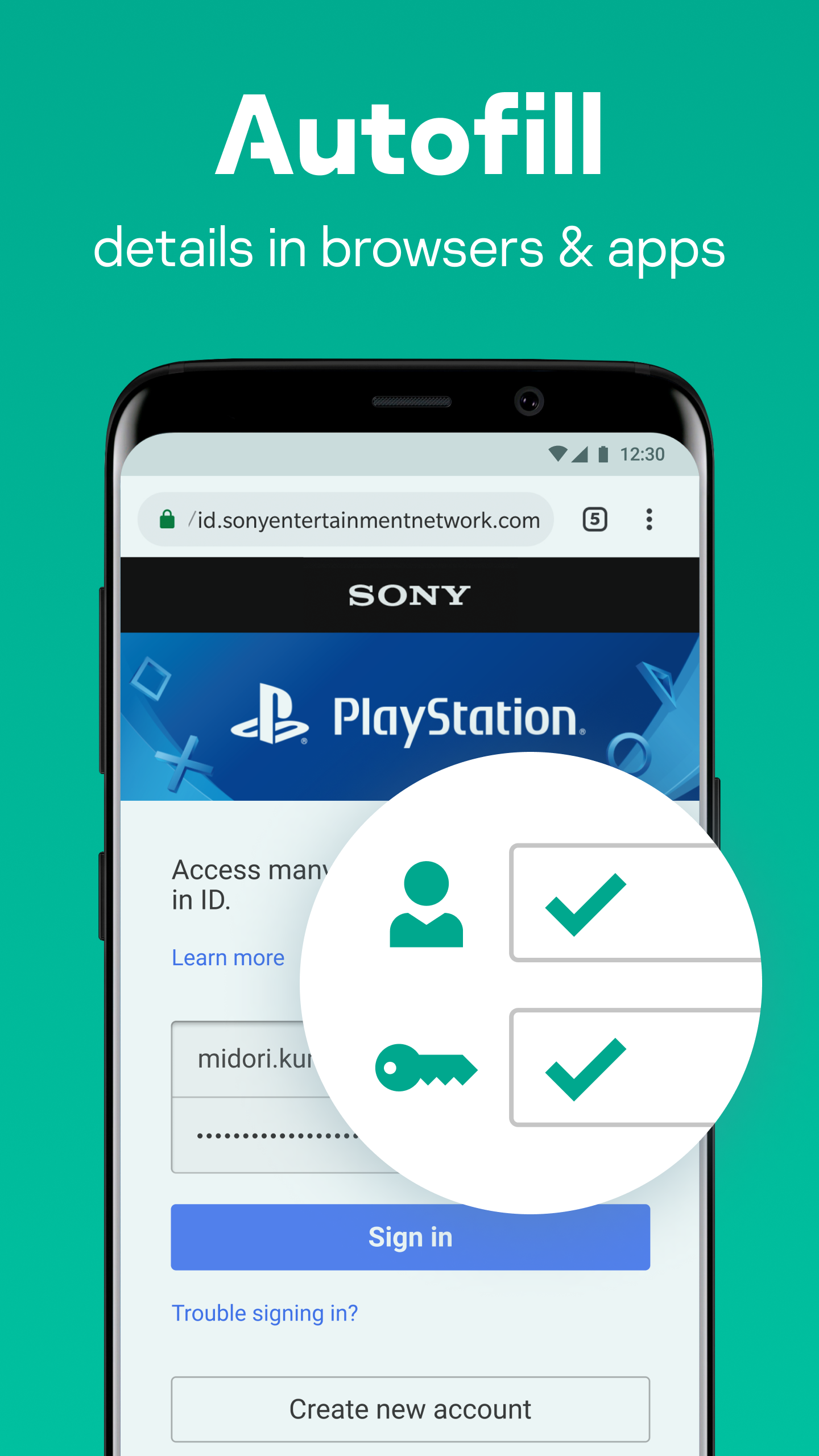 اسکرین شات 2 برنامه Kaspersky Password Manager
