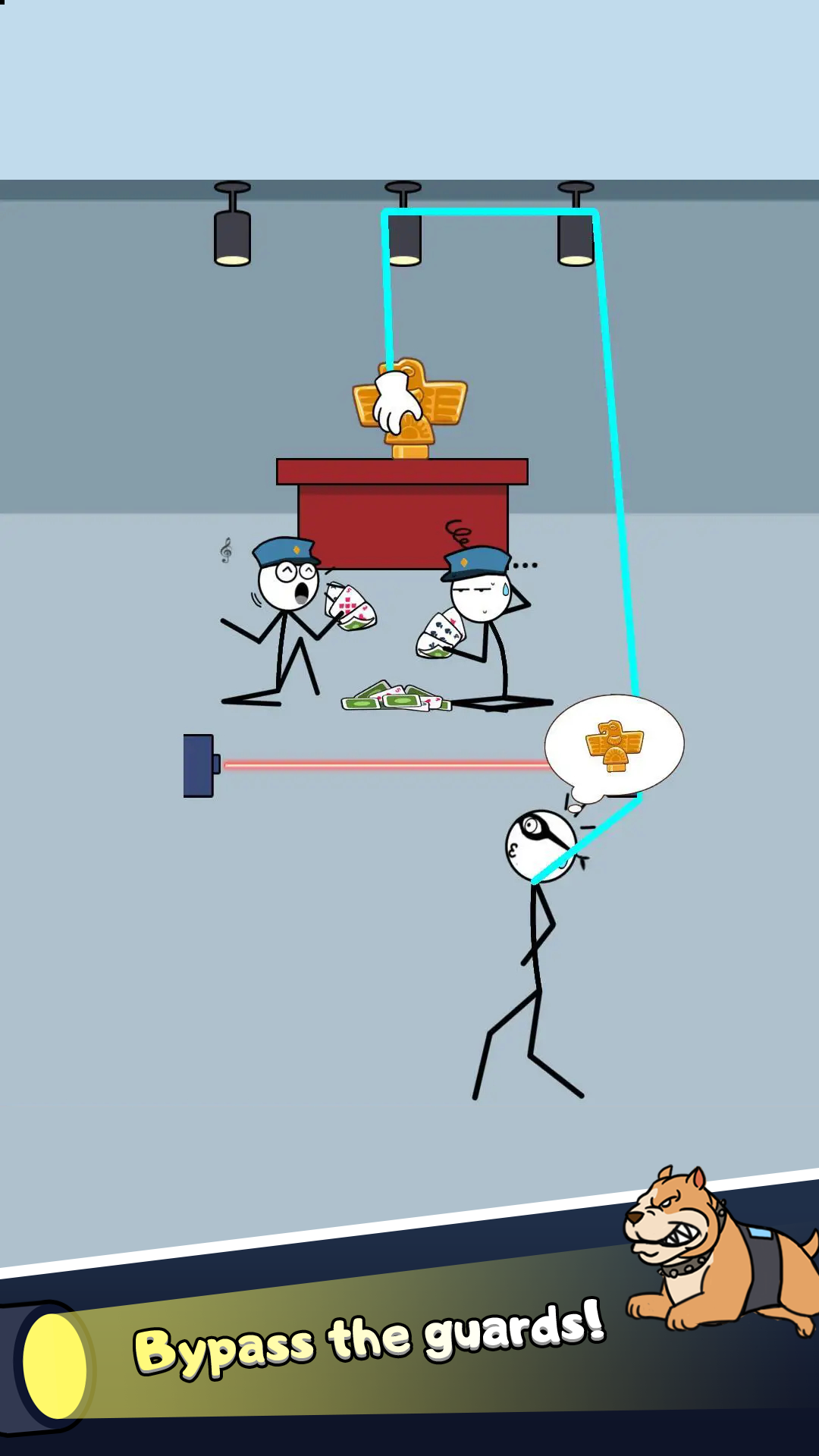 اسکرین شات 1 بازی Thief Game:Stickman Puzzle