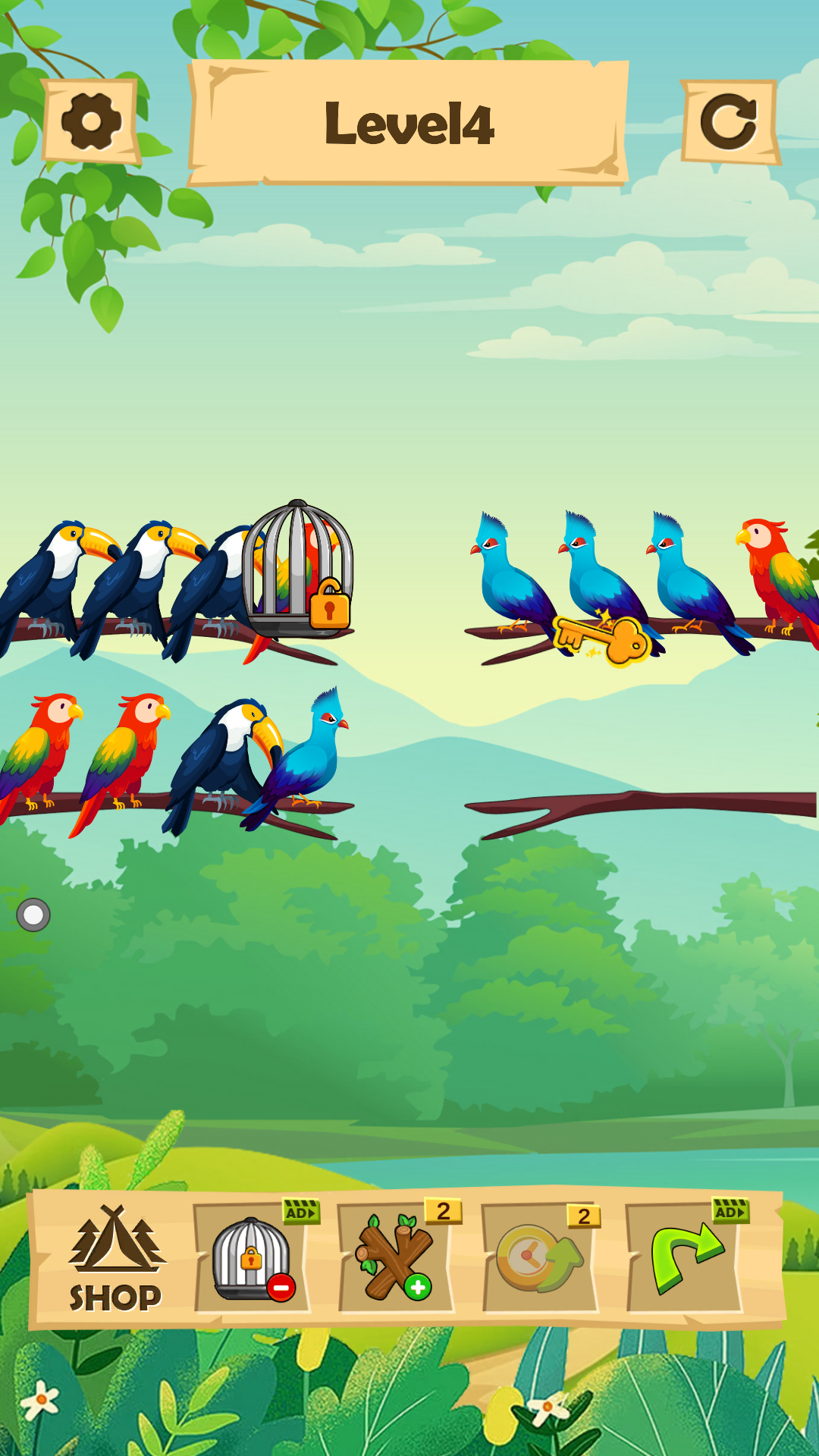 اسکرین شات 2 بازی Bird Color:Sort Puzzle Game
