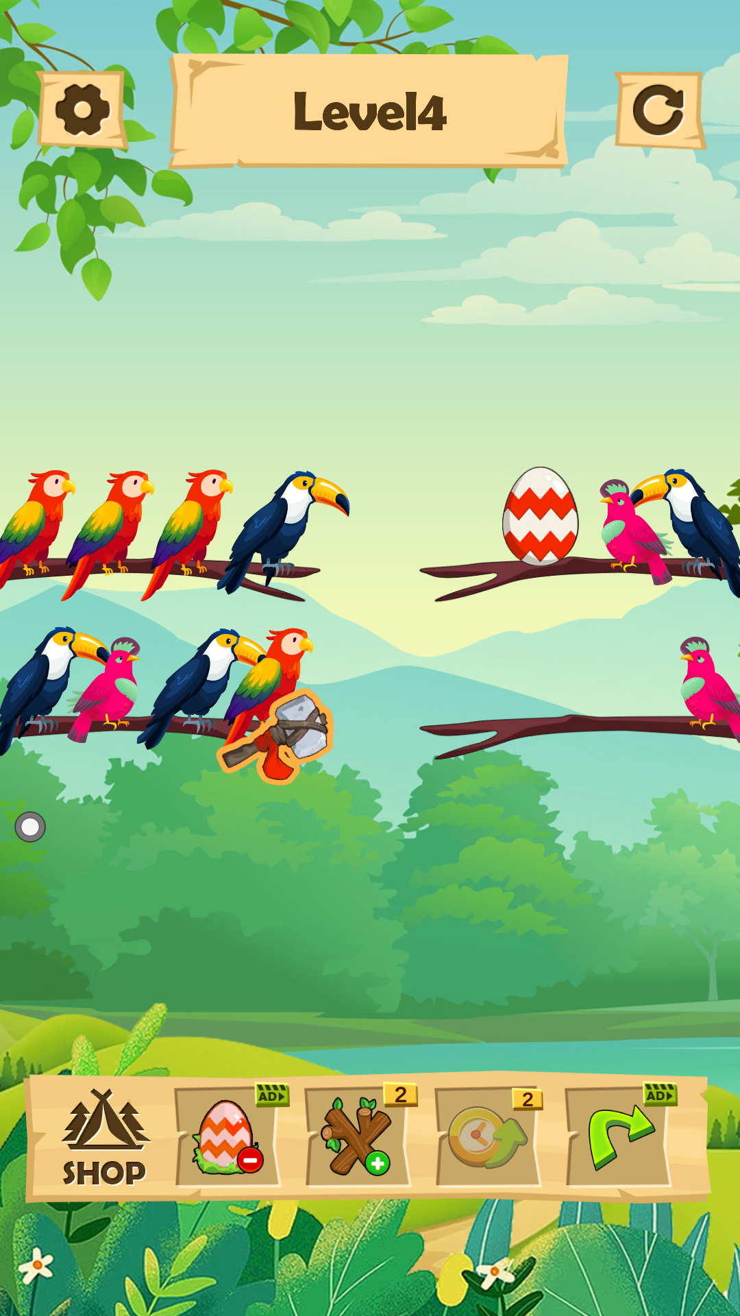اسکرین شات 1 بازی Bird Color:Sort Puzzle Game