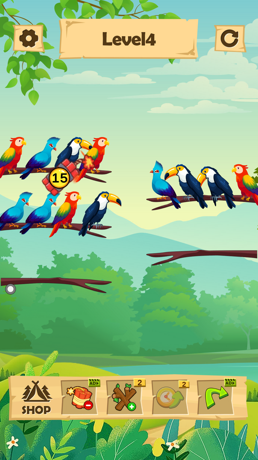 اسکرین شات 4 بازی Bird Color:Sort Puzzle Game