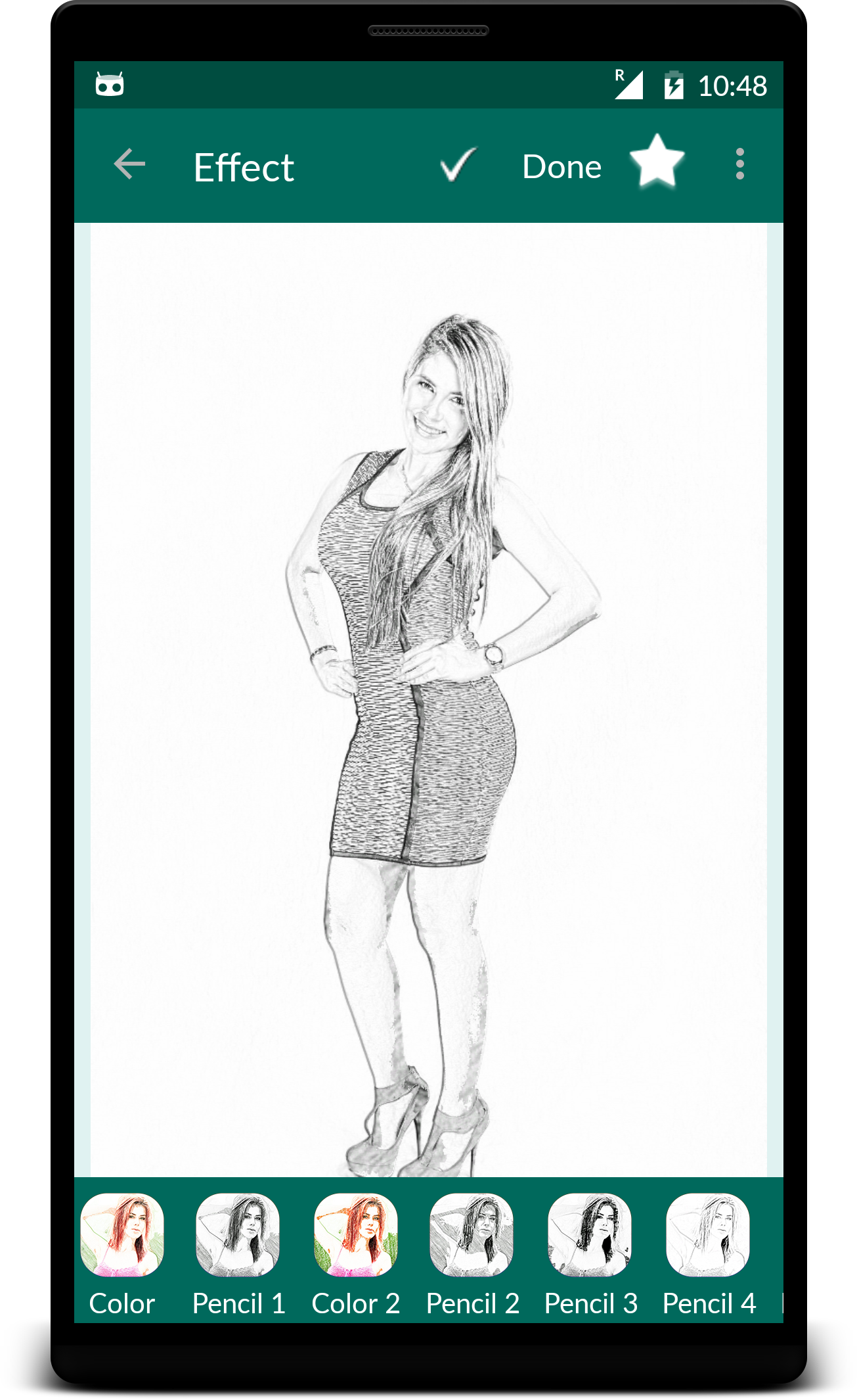 اسکرین شات 2 برنامه Pencil Sketch Editor
