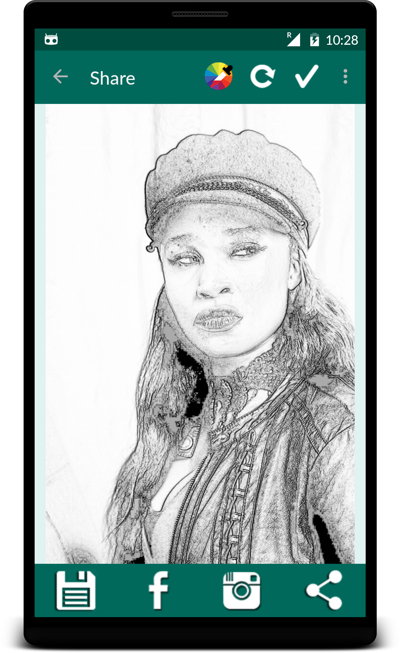 اسکرین شات 5 برنامه Pencil Sketch Editor