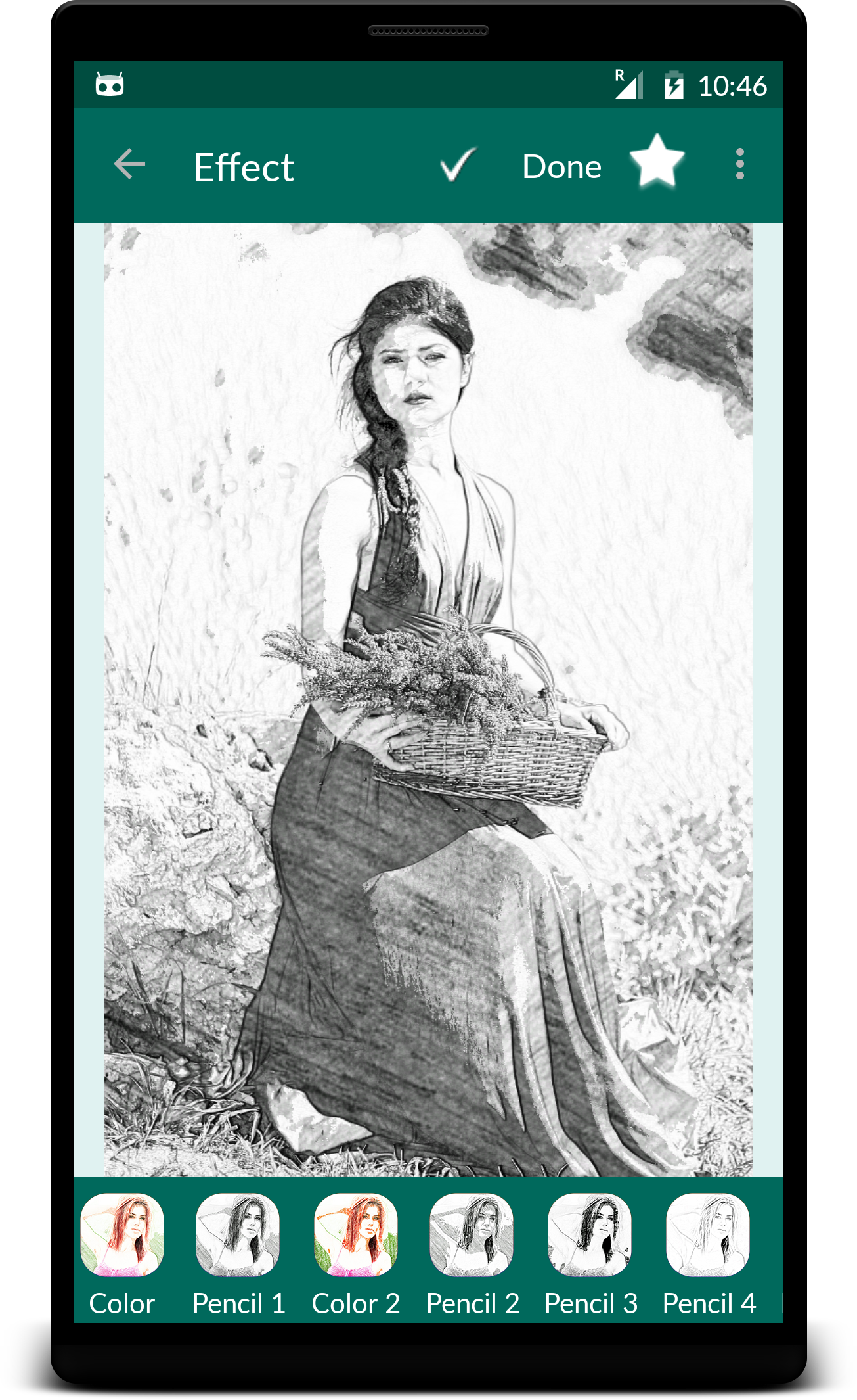 اسکرین شات 1 برنامه Pencil Sketch Editor