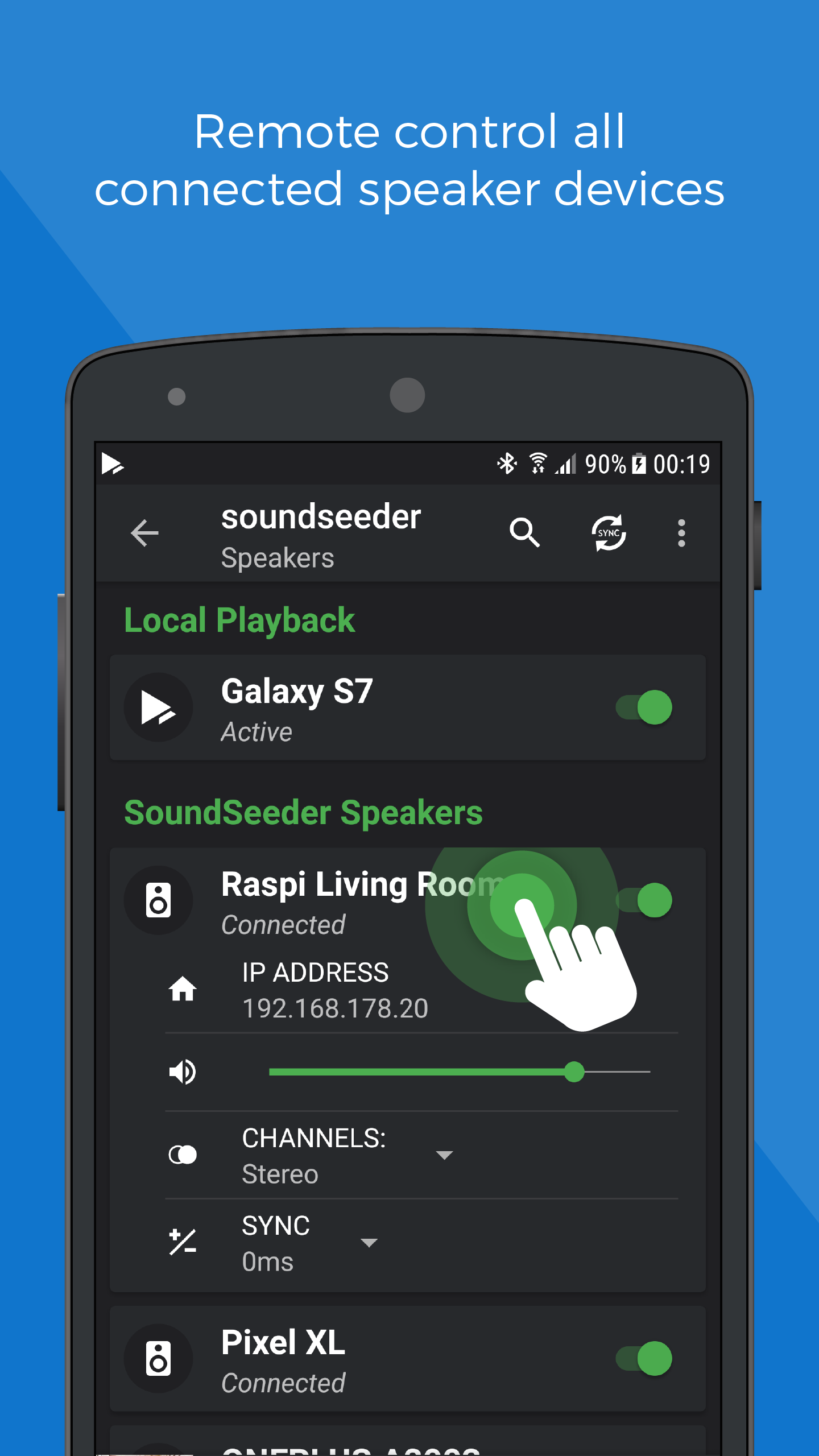 اسکرین شات 4 برنامه SoundSeeder - Synced Music