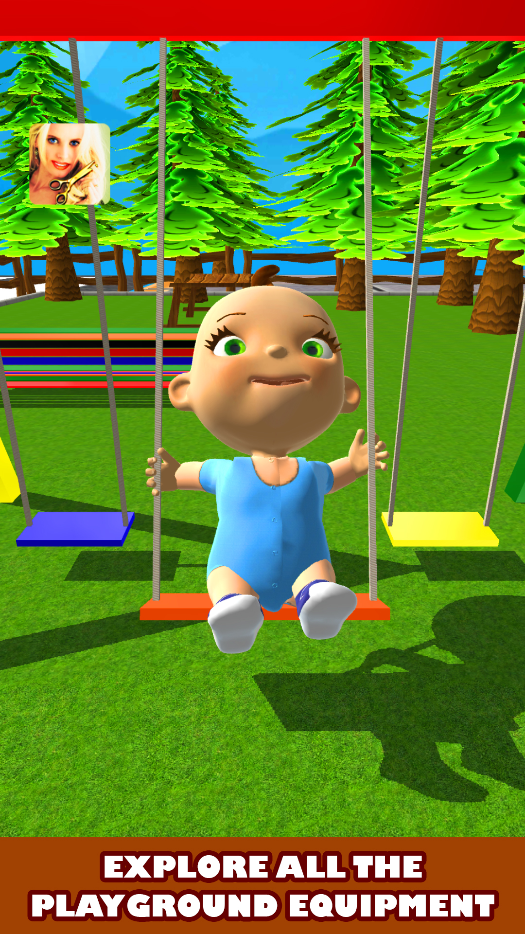 اسکرین شات 2 برنامه My Baby Babsy - Playground Fun