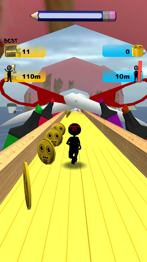 اسکرین شات 1 بازی Stickman Run: 1 2 3 Go Running