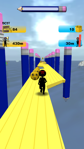 اسکرین شات 2 بازی Stickman Run: 1 2 3 Go Running
