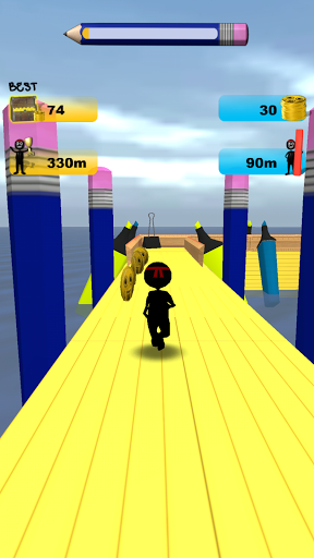 اسکرین شات 7 بازی Stickman Run: 1 2 3 Go Running