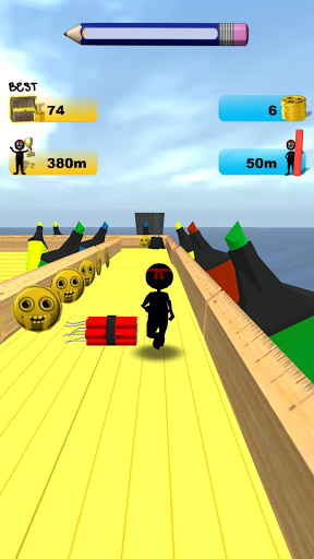 اسکرین شات 8 بازی Stickman Run: 1 2 3 Go Running