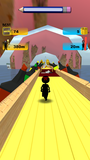 اسکرین شات 6 بازی Stickman Run: 1 2 3 Go Running