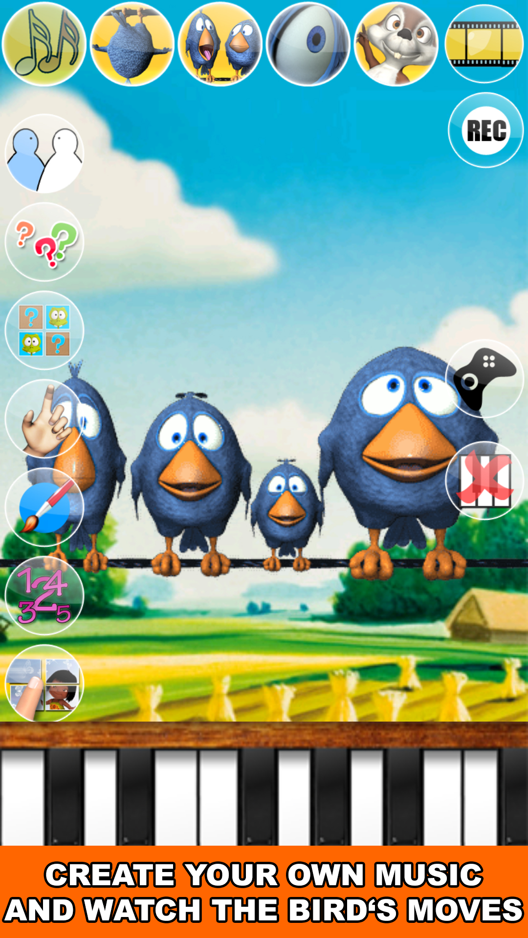 اسکرین شات 6 برنامه Talking Birds On A Wire