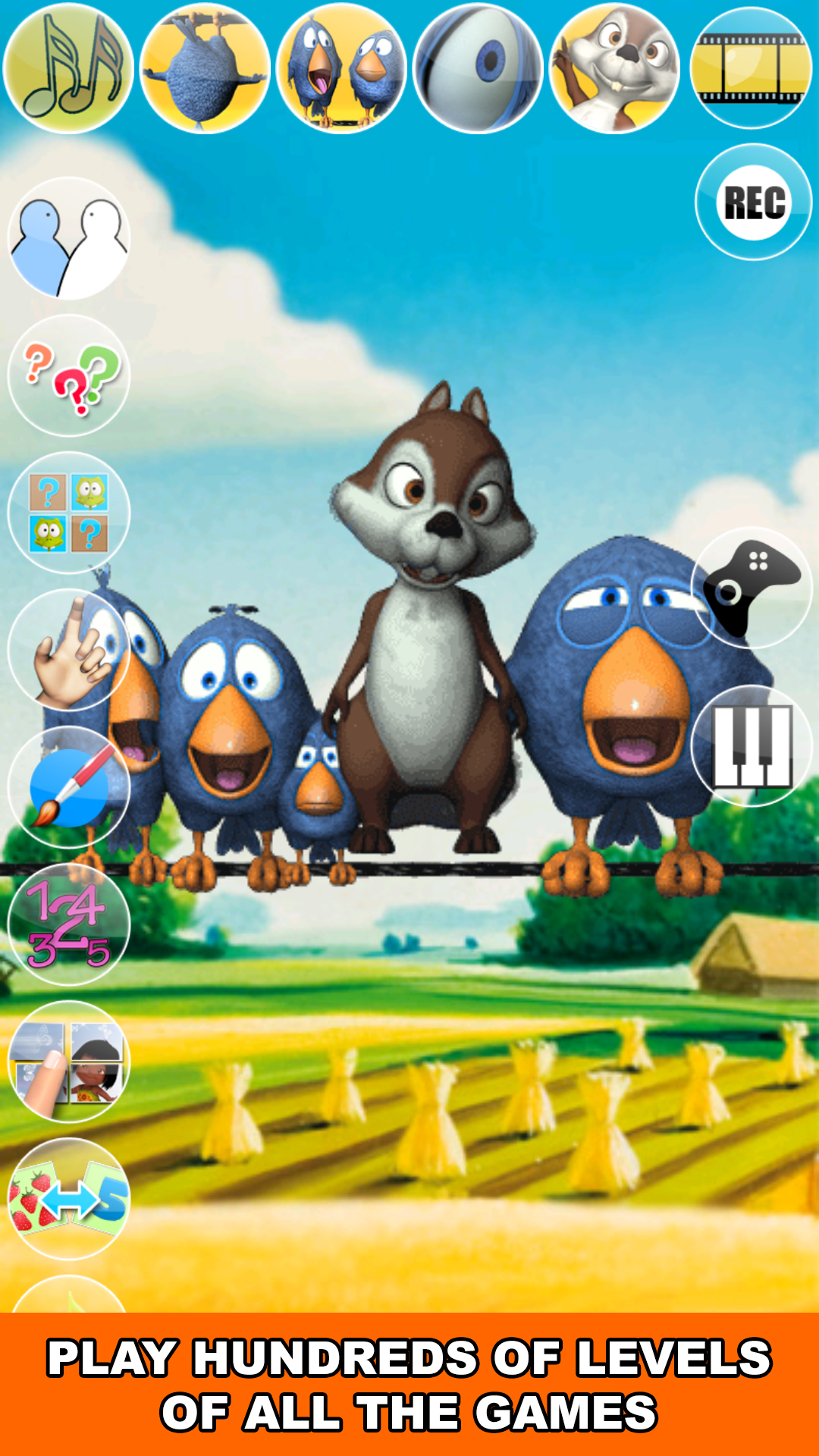 اسکرین شات 5 برنامه Talking Birds On A Wire