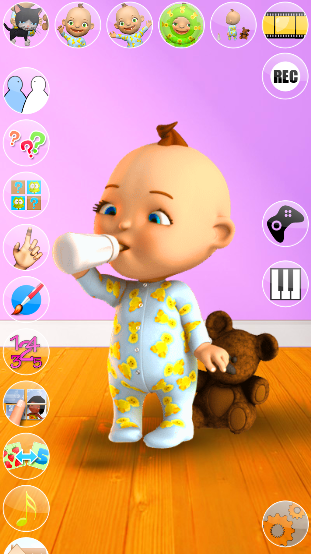 اسکرین شات 2 بازی Talking Baby Games with Babsy