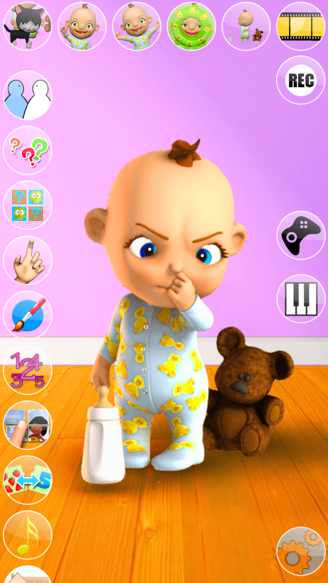 اسکرین شات 7 بازی Talking Baby Games with Babsy