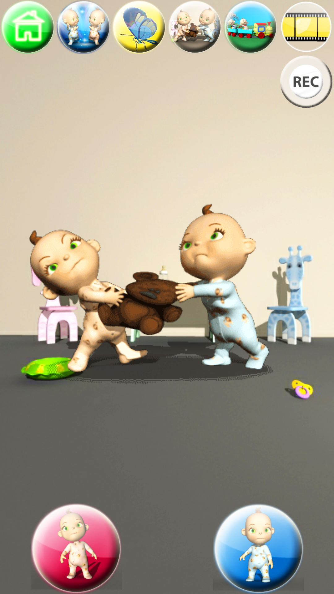 اسکرین شات 7 برنامه Talking Baby Twins - Babsy