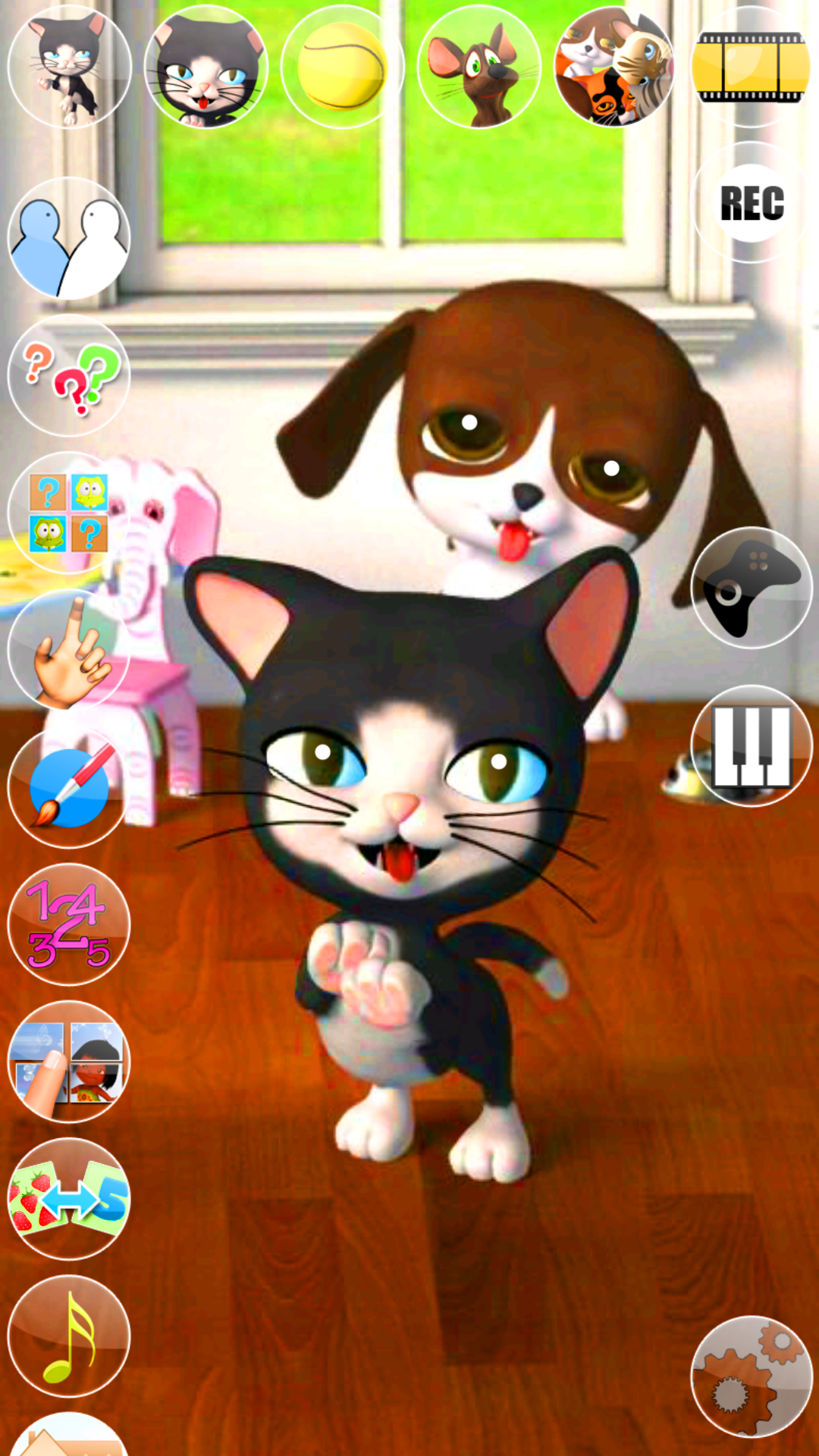 اسکرین شات 1 برنامه Talking Cat & Dog