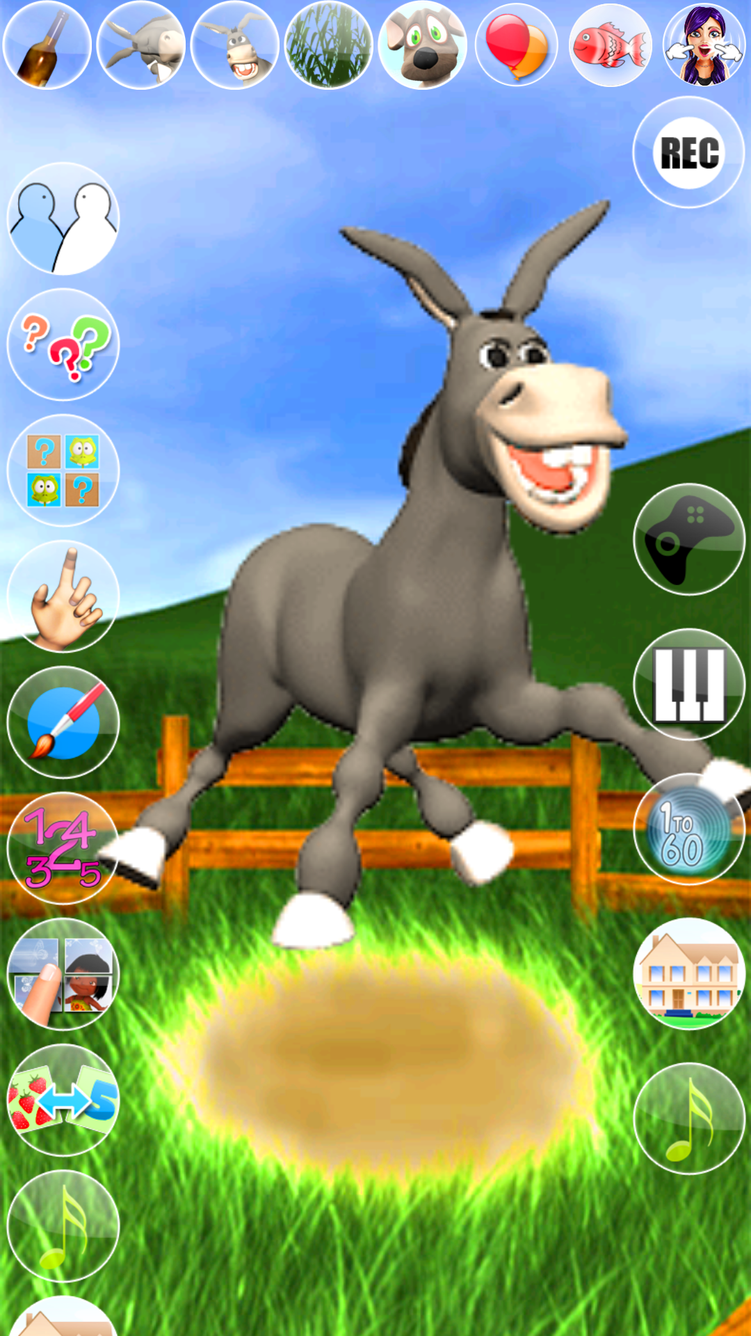 اسکرین شات 8 برنامه Talking Donald Donkey