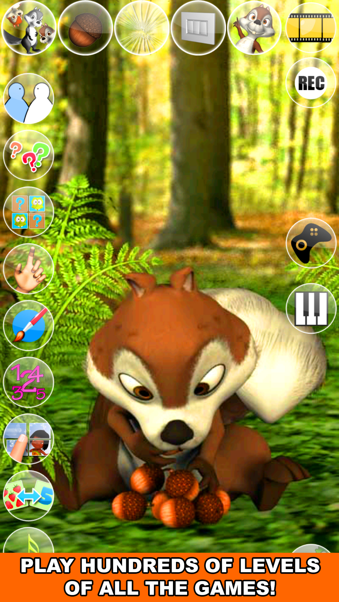 اسکرین شات 5 برنامه Talking James Squirrel