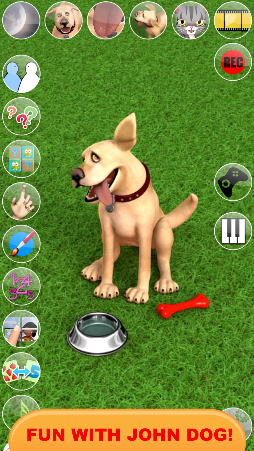 اسکرین شات 1 برنامه Talking John Dog: Funny Dog