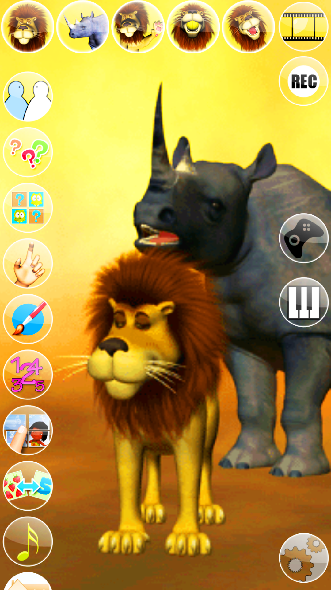 اسکرین شات 3 برنامه Talking Luis Lion