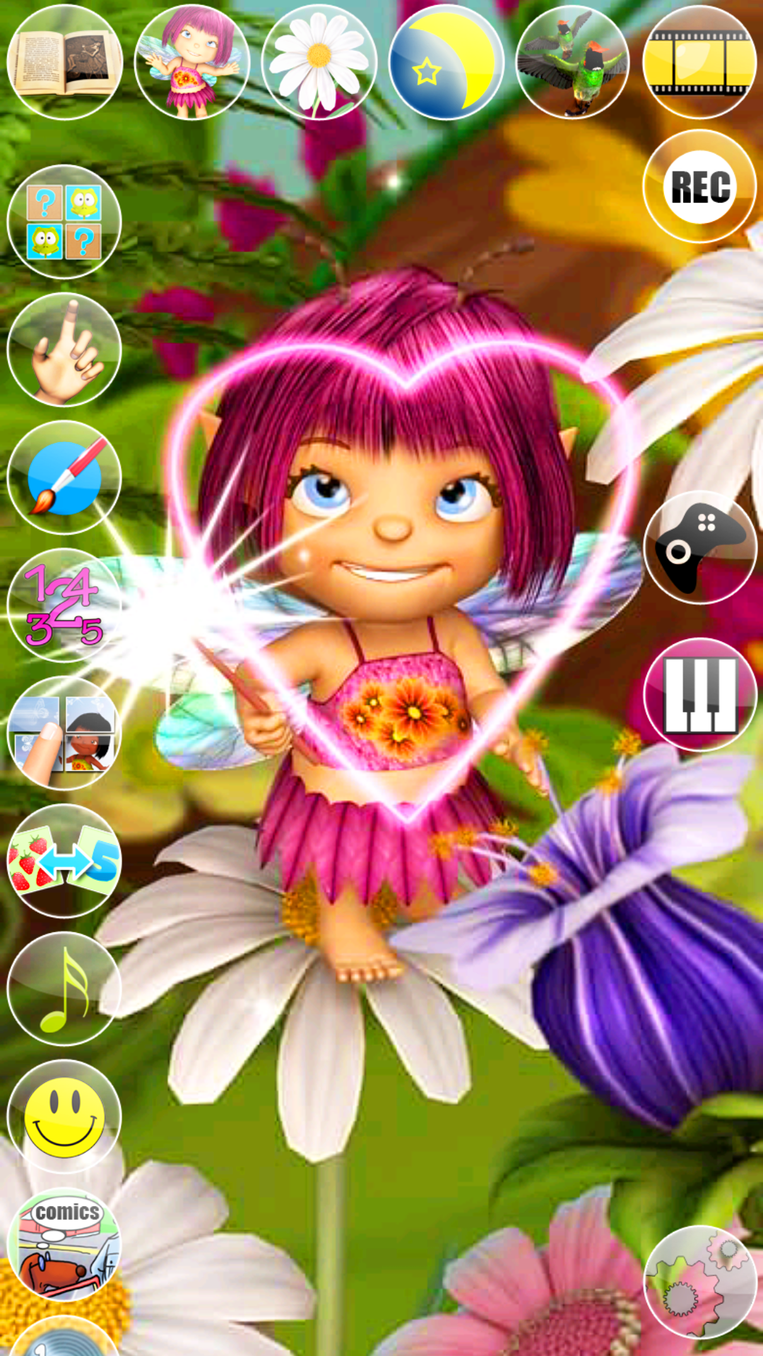 اسکرین شات 2 برنامه Talking Mary the Baby Fairy