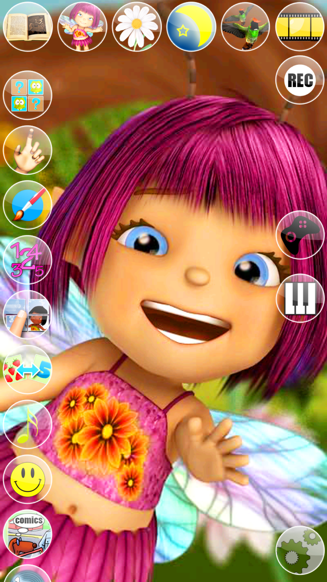 اسکرین شات 1 برنامه Talking Mary the Baby Fairy
